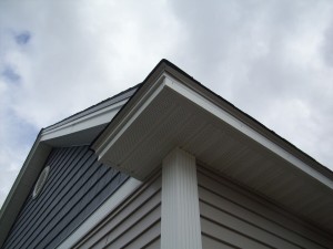 Perspective Showing Adder Board Making Flat Wide Surface To Mount New Gutters To
