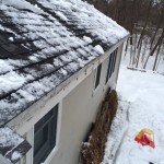 Roofline After Snow and Ice Removal