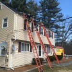 Angled Fascia Being Wrapped